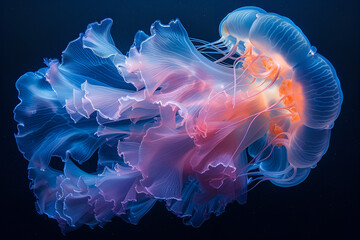 Obraz premium a jellyfish in the water