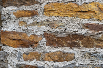 Natural Stone Wall. Mosaic Background and Texture for text or image.