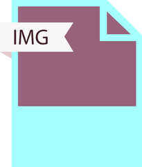 IMG File format icon roe color fill