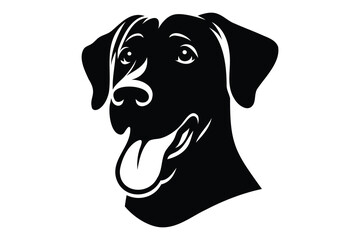 dog face vector design
