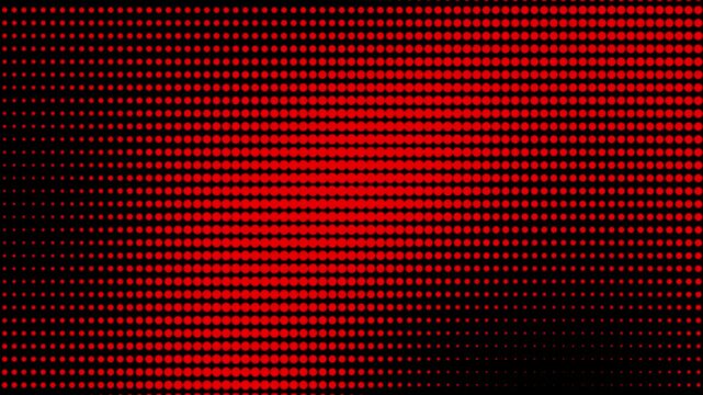 Red abstract dotten wave background and red ball .Motion modern animation. Texture of dots pattern. Dotted animated gradient