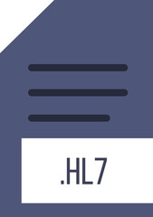 HL7 File icon minimal fill