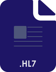 HL7 File icon with symbol