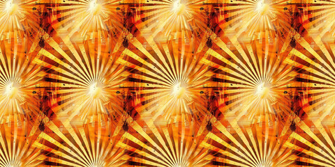 Sun flare texture with a radiant, bright glow effect. Seamless texture background. Pattern design