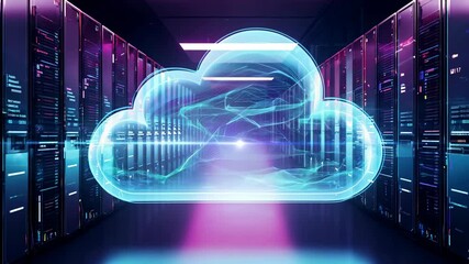 Explore cloud technology in a data center with advanced server infrastructure in 2023