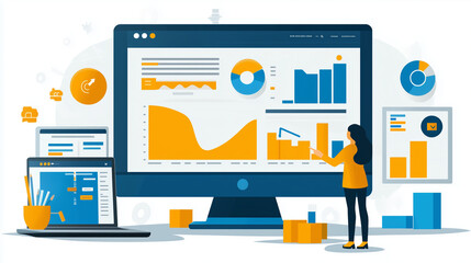 Developer tweaking website SEO settings on a dashboard, search engine optimization focus, web performance enhancement