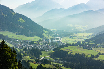 Naklejka premium view of the valley