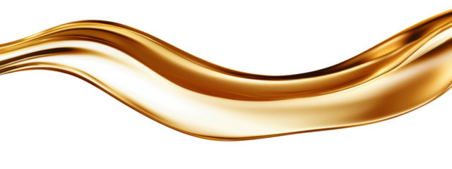 Cooking Olive pale yellow oil swirl splash isolated on clean png background, engine motor fuel oil for vehicles, liquid flowing in form of wave.