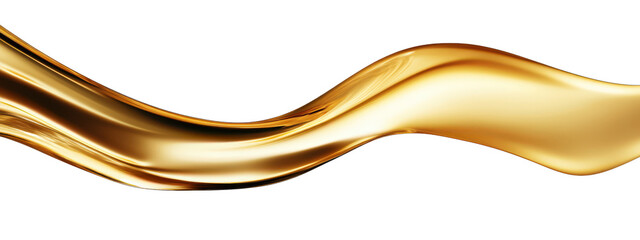 Cooking Olive pale yellow oil swirl splash isolated on clean png background, engine motor fuel oil for vehicles, liquid flowing in form of wave.