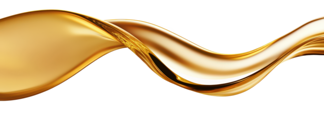 Cooking Olive pale yellow oil swirl splash isolated on clean png background, engine motor fuel oil for vehicles, liquid flowing in form of wave.