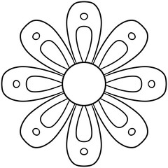 Flowers drawings no color or flowers line back