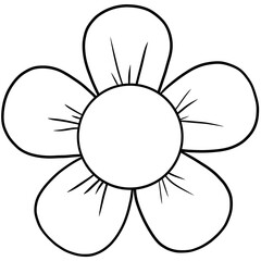 Flowers drawings no color or flowers line back