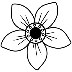 Flowers drawings no color or flowers line back