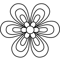 Flowers drawings no color or flowers line back