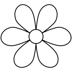 Flowers drawings no color or flowers line back