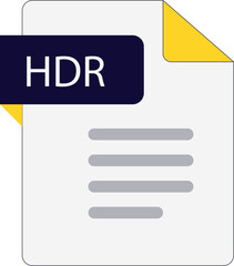 Obraz premium HDR File icon with folded style document