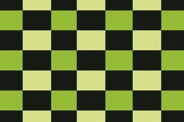 Fototapeta premium Abstract Checkerboard Pattern with Green and Black