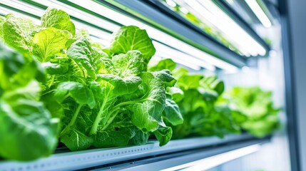 A vertical farm in an urban area, using hydroponics to grow food sustainably while supporting the local ecosystem