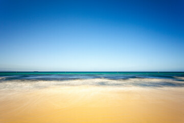 Playa de Cádiz en larga exposición.