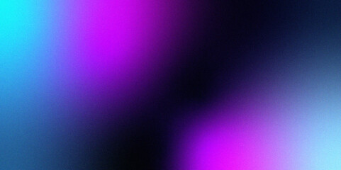 Neon blue light leaks effect background .Abstract noise background with a blue and purple gradient for appealing and modern aesthetic Gradient blue teal purple blur abstract background	
