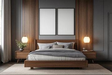 Modern Bedroom Interior.