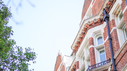 A charming European urban landscape with historic buildings