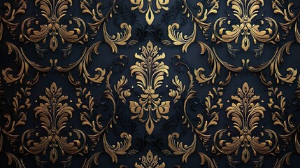 Premium Damask Wallpaper with Beautiful Patterns and Rich Elegant Colors for a Luxurious Home Atmosphere