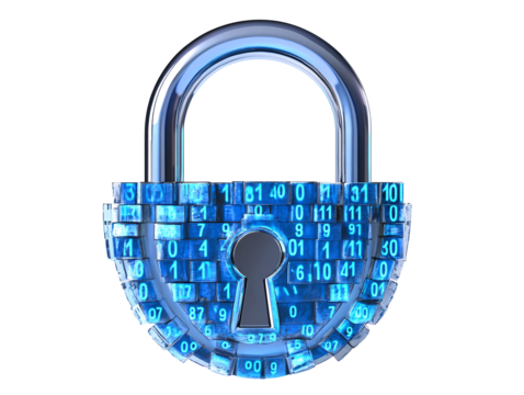 a blue padlock with numbers on it