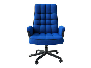 Obraz premium a blue office chair with wheels