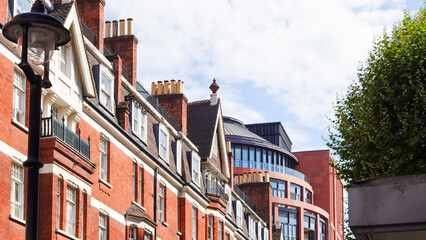 A charming European urban landscape with historic buildings