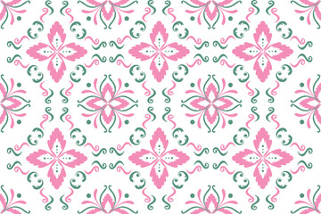 Damask seamless vector background. baroque style pattern. Graphic ornate pattern for wallpaper, fabric, packaging, wrapping. Damask flower ornament