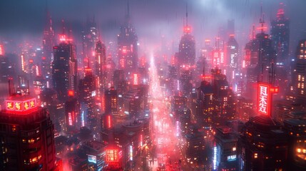 Obraz premium A futuristic city street filled with electric vehicles and bike lanes, promoting sustainable transportation