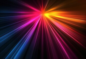 Fototapeta premium Abstract Colorful Light Streaks