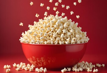 Popcorn Cinema Food Illustration Sweet Candy Butter Movie Background