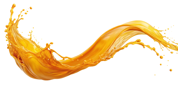 Juice splash, isolated on transparent png background