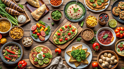 Fototapeta premium Buffet variety, of food