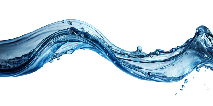 Water splash, isolated on transparent png background
