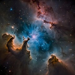 Obraz premium nebula and stars