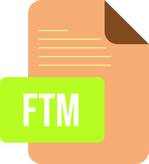 FTM ip icon black & grey fill with symbol