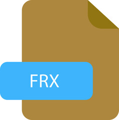 FRX file extension icon rounded corners and deep color