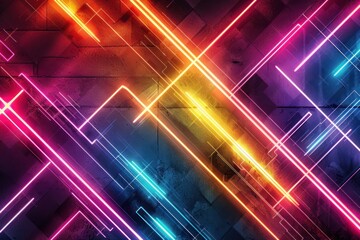 Abstract Neon Lights Background