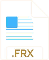 FRX File icon little lines outline