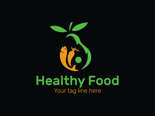 Unique kids' food logo design, Healthy Food Logo Design for Food and Restaurant Company