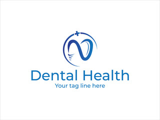 Obraz premium Dentist logo design, Modern Dental Health logo design vector template