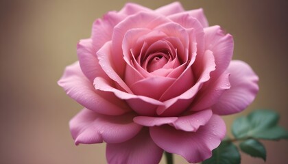 Fototapeta premium Pink Rose Closeup Image Floral 3D Illustration Love Background Valentines Day Design