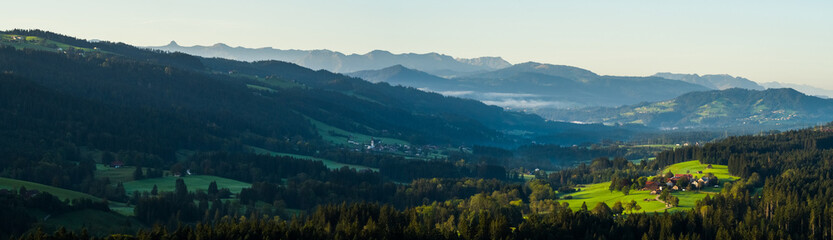 Alps panorama in the German Aloes