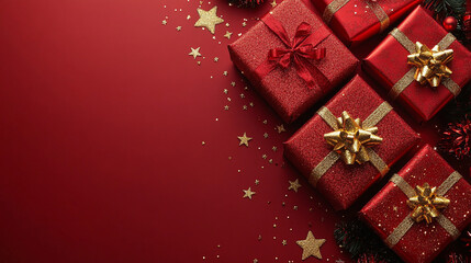 Christmas gifts background