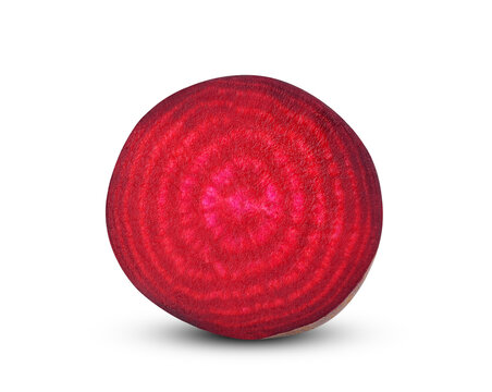 Slice of beetroot isolated on transparent background. PNG
