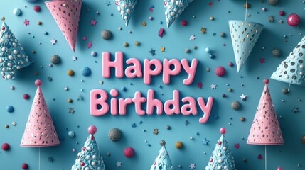 Obraz premium Create a Joyful Birthday Celebration with Vibrant Decorations and Festive Atmosphere