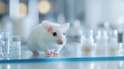 Laboratory Mouse on Table